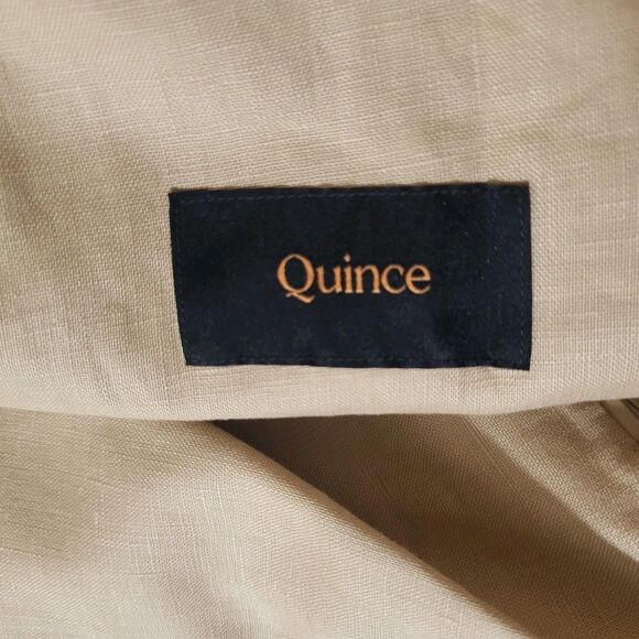 Quince Mens 100% European Linen Blazer XL New Beige Neutral Breathable Casual - Picture 4 of 13